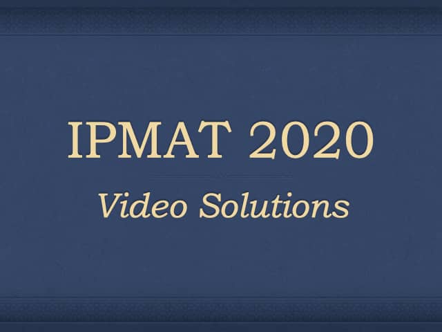 ipmat 2020 video solutions