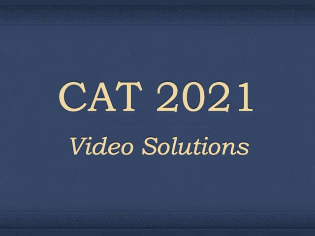 cat 2021 video solutions