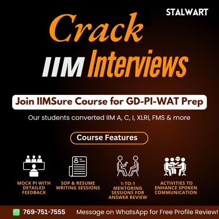 CAT GDPI Preparation Course - IIMSure Course for IIM Interviews