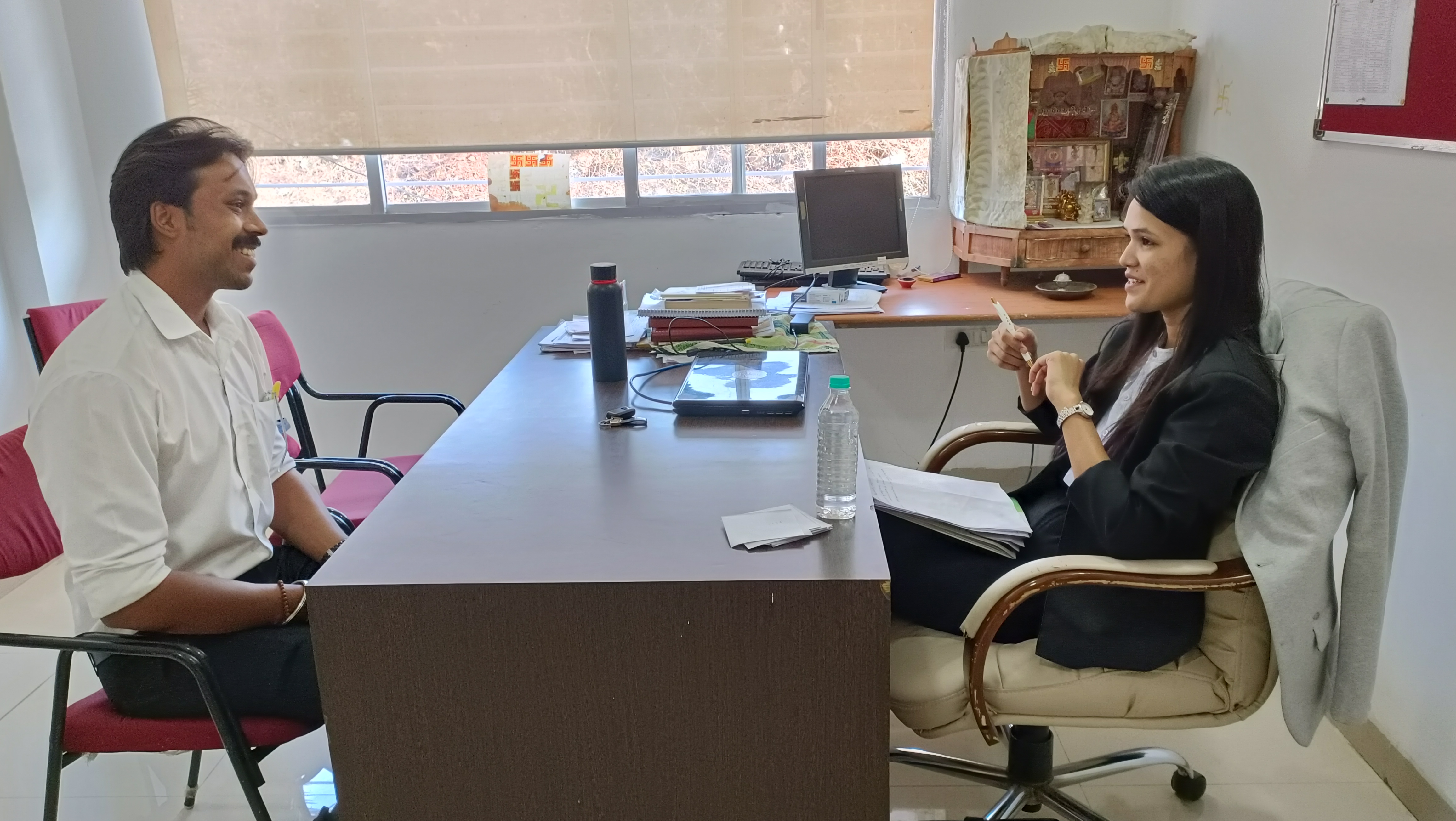 Campus Placement Training Program 7 One-on-one mock personal interview between a student and a Stalwart trainer