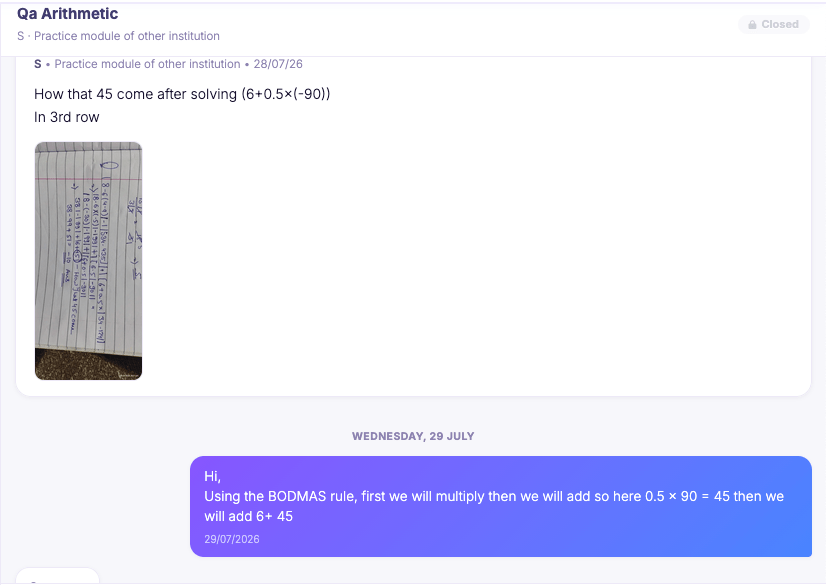 Personal Doubt Solving